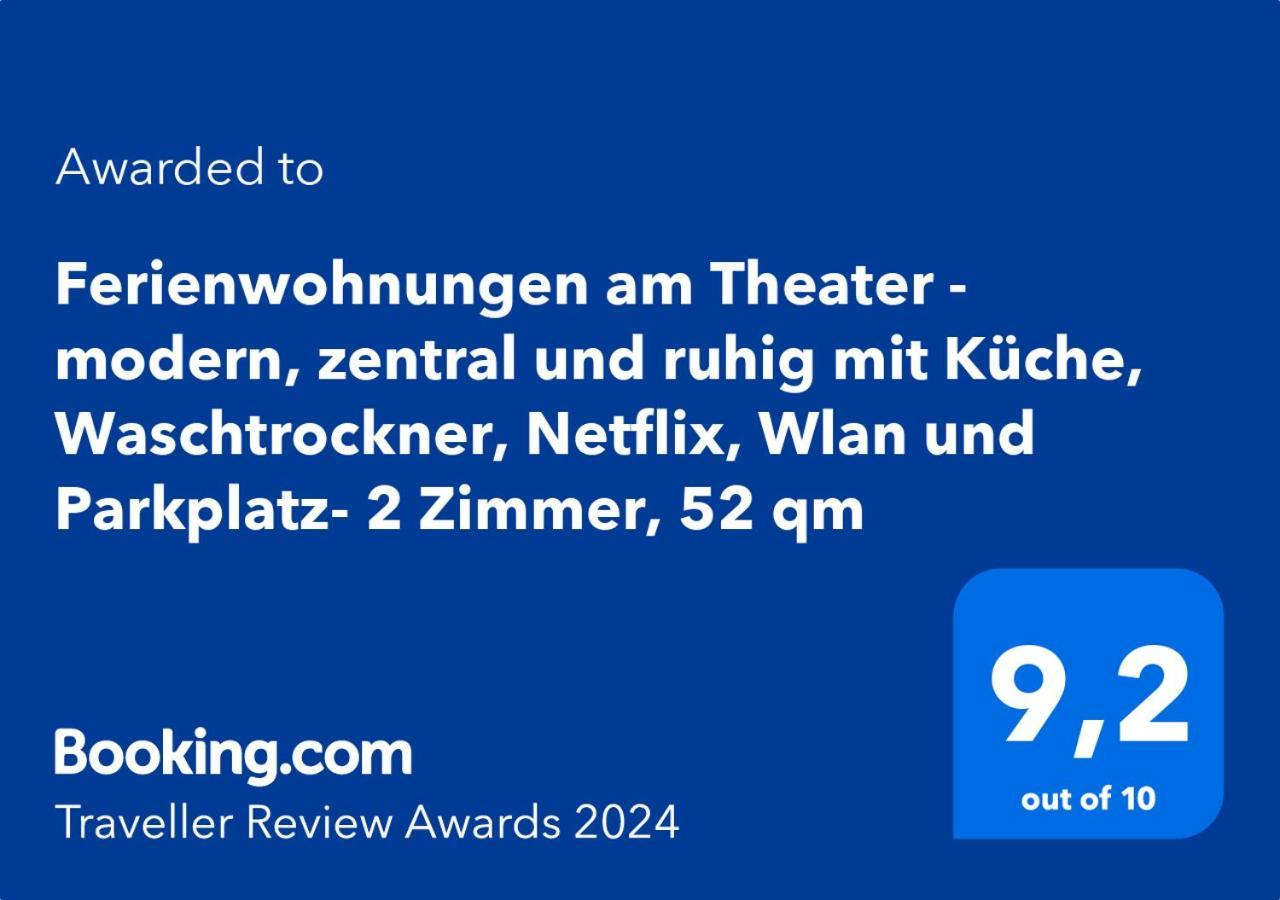 Ferienwohnungen Am Theater - Modern, Zentral Und Ruhig Mit Kueche, Waschtrockner, Netflix, Wlan Und Parkplatz- 2 Zimmer, 52 Qm Cottbus Eksteriør billede